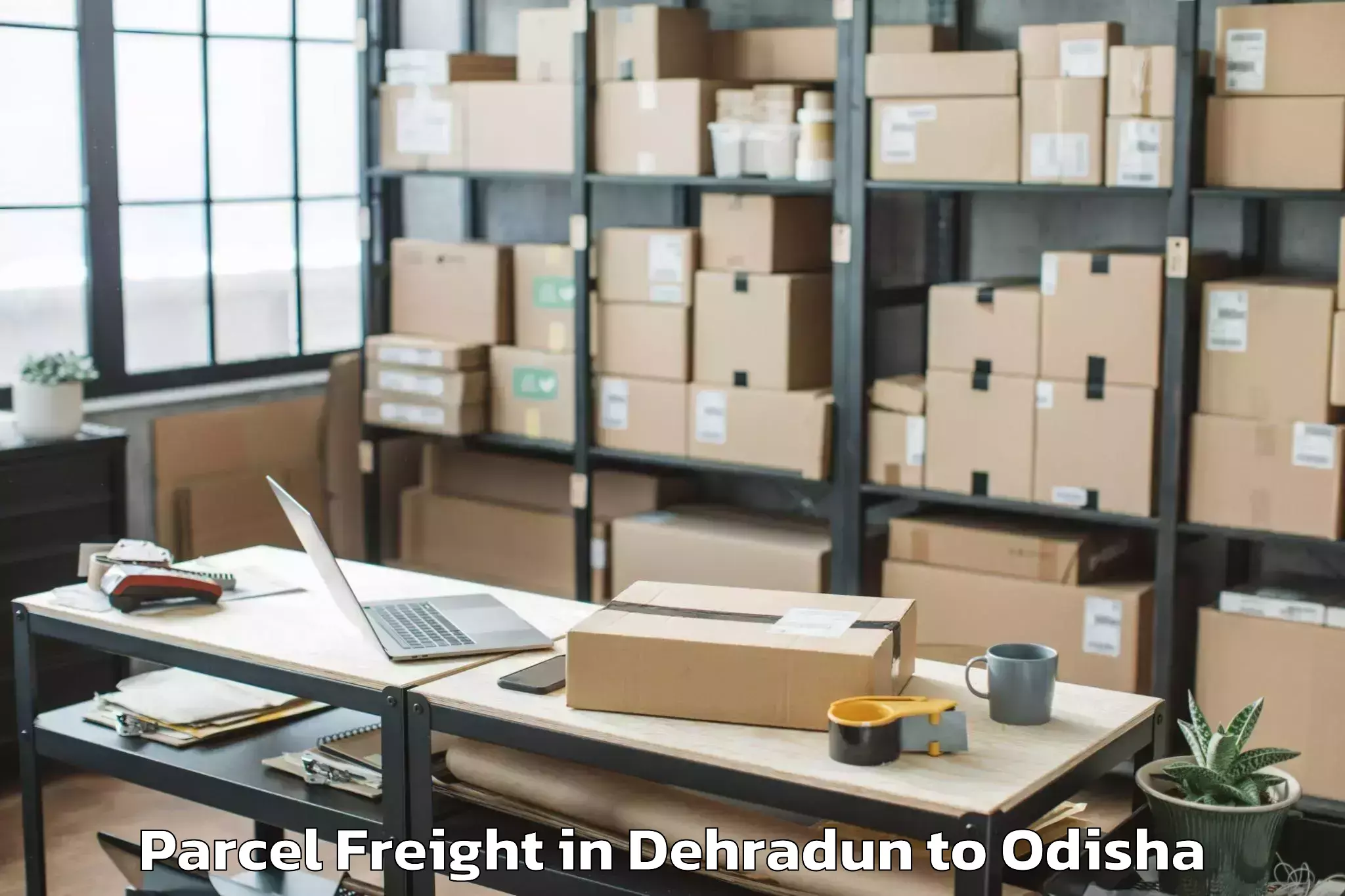 Book Dehradun to Baudh Parcel Freight Online